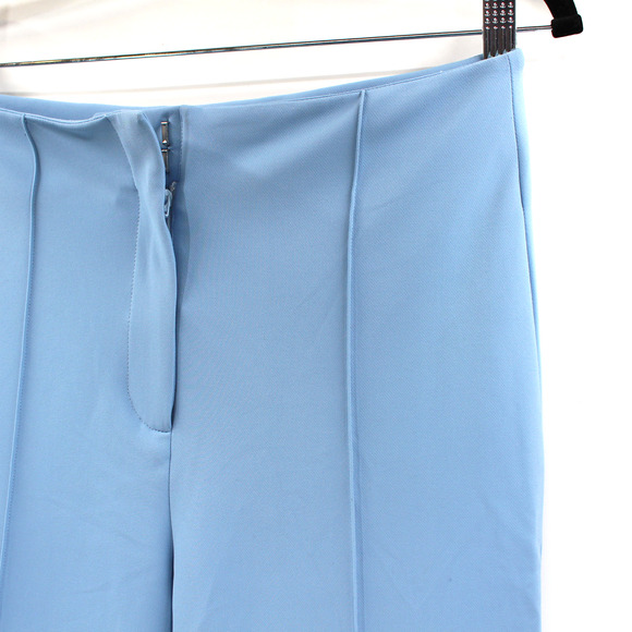 Veronica Beard Jaya Crop Pants NEW Lake Blue Pintuck Stretch Crop Trousers 4 - Picture 4 of 7